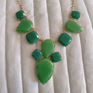 NWT Kate Spade Gold and Green Chain Necklace